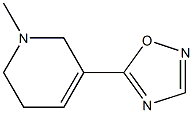 5-[(1,2,5,6-Tetrahydro-1-methylpyridin)-3-yl]-1,2,4-oxadiazole Struktur