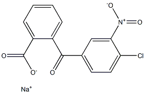 o-(4-Chloro-3-nitrobenzoyl)benzoic acid sodium salt 结构式