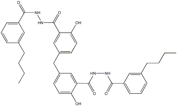  5,5'-Methylenebis[2-hydroxy-N'-(3-butylbenzoyl)benzenecarbohydrazide]