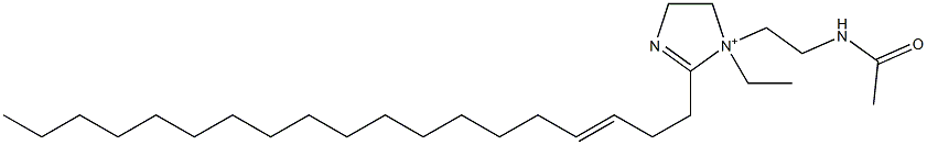 1-[2-(Acetylamino)ethyl]-1-ethyl-2-(3-nonadecenyl)-2-imidazoline-1-ium Struktur