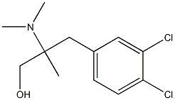 2-(3,4-ジクロロベンジル)-2-(ジメチルアミノ)-1-プロパノール 化学構造式