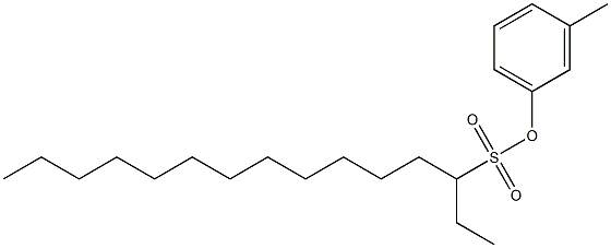 3-Pentadecanesulfonic acid 3-methylphenyl ester Struktur