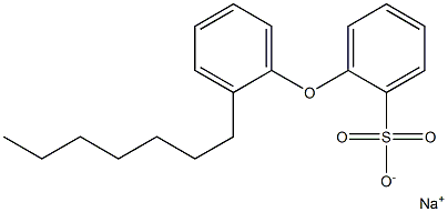 2-(2-Heptylphenoxy)benzenesulfonic acid sodium salt Structure
