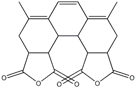 1,6,6a,9a,9b,9c,9d,12a-Octahydro-2,5-dimethyl-8,11-dioxadicyclopenta[c,g]phenanthrene-7,9,10,12-tetrone Struktur