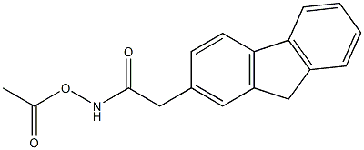 N-(Acetyloxy)-9H-fluorene-2-acetamide Struktur