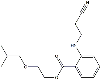 o-(2-Cyanoethyl)aminobenzoic acid 2-isobutoxyethyl ester