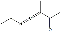 1-(Acetyl)-1-methyl-N-ethylketenimine Struktur