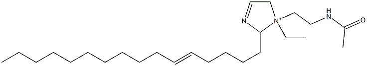1-[2-(Acetylamino)ethyl]-1-ethyl-2-(5-hexadecenyl)-3-imidazoline-1-ium Struktur