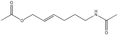 6-Acetoxy-N-acetyl-4-hexen-1-amine Struktur