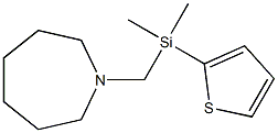 Hexahydro-1-[[(2-thienyl)dimethylsilyl]methyl]-1H-azepine 结构式