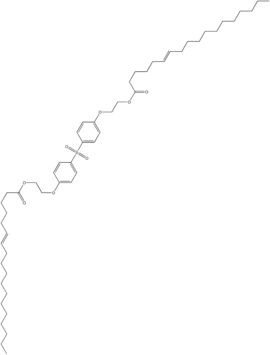 Bis[4-[2-(6-octadecenoyloxy)ethoxy]phenyl] sulfone Structure