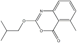 2-Isobutyloxy-5-methyl-4H-3,1-benzoxazin-4-one Struktur