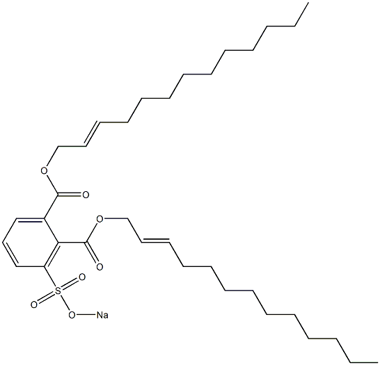 3-(Sodiosulfo)phthalic acid di(2-tridecenyl) ester Struktur