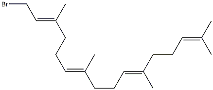 [(2E,6E,10E)-3,7,11,15-Tetramethyl-2,6,10,14-hexadecatetrene-1-yl] bromide Structure