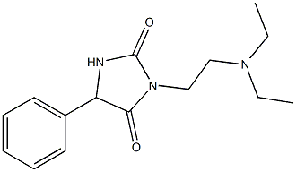 3-[2-(Diethylamino)ethyl]-5-phenylhydantoin Structure