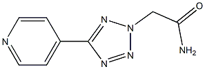 5-(4-ピリジル)-2H-テトラゾール-2-アセトアミド 化学構造式