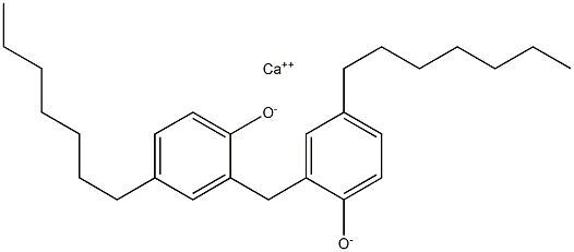 Calcium 2,2'-methylenebis(4-heptylphenoxide) Struktur