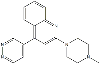2-(4-Methyl-1-piperazinyl)-4-(4-pyridazinyl)quinoline