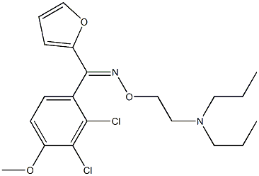 (E)-(2,3-Dichloro-4-methoxyphenyl) (2-furanyl) ketone O-(2-dipropylaminoethyl)oxime