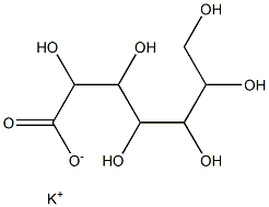 2,3,4,5,6,7-Hexahydroxyheptanoic acid potassium salt 结构式