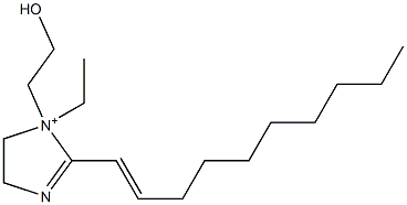 2-(1-Decenyl)-1-ethyl-1-(2-hydroxyethyl)-2-imidazoline-1-ium Struktur