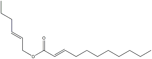2-Undecenoic acid 2-hexenyl ester Structure