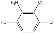 2-アミノ-3,4-ジクロロフェノール 化学構造式