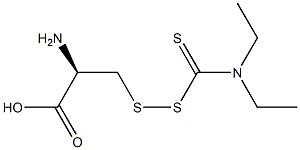 (2R)-2-Amino-3-[[(diethylamino)thioxomethyl]dithio]propionic acid 结构式