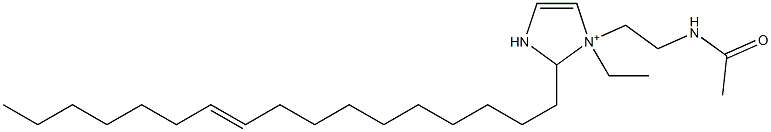 1-[2-(Acetylamino)ethyl]-1-ethyl-2-(10-heptadecenyl)-4-imidazoline-1-ium Structure