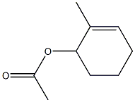 Acetic acid 2-methyl-2-cyclohexenyl ester Struktur