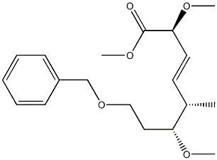 (2S,5S,6R,3E)-8-(Benzyloxy)-2,6-dimethoxy-5-methyl-3-octenoic acid methyl ester