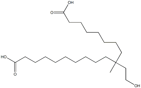 ジオクタン酸1-(2-ヒドロキシエチル)-1-メチル-1,3-プロパンジイル 化学構造式