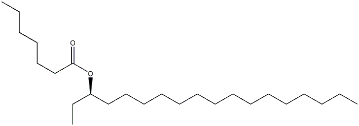 (+)-Heptanoic acid (R)-1-ethylhexadecyl ester 结构式