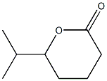 Tetrahydro-6-isopropyl-2H-pyran-2-one Structure