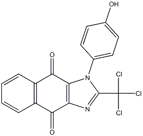 1-(4-Hydroxyphenyl)-2-trichloromethyl-1H-naphth[2,3-d]imidazole-4,9-dione