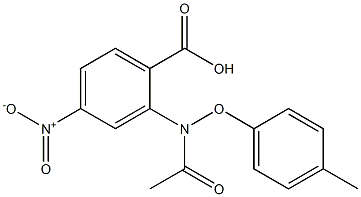 2-[[(4-Methylphenyl)oxy]acetylamino]-4-nitrobenzoic acid Structure