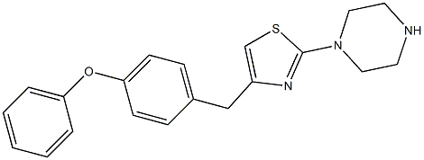 1-[4-[(4-Phenoxyphenyl)methyl]-2-thiazolyl]piperazine