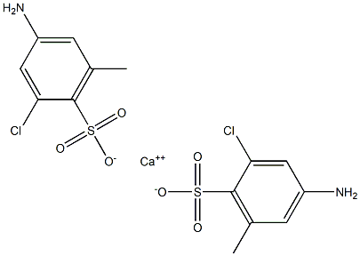 Bis(4-amino-2-chloro-6-methylbenzenesulfonic acid)calcium salt Structure