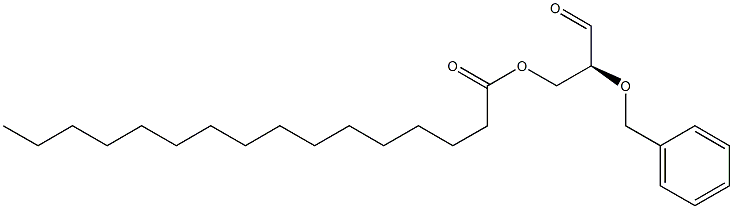 [S,(-)]-2-(Benzyloxy)-3-(palmitoyloxy)propanal Struktur