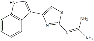 2-[4-(1H-Indole-3-yl)-2-thiazolyl]guanidine Structure