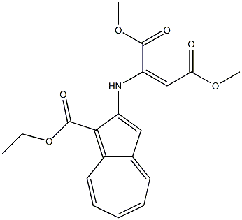 (2E)-2-[(1-Ethoxycarbonylazulen-2-yl)amino]-2-butenedioic acid dimethyl ester Struktur