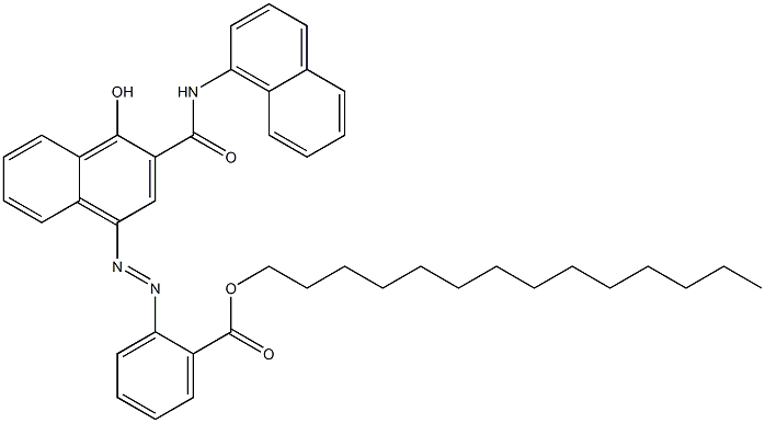 1-Hydroxy-4-[2-(tetradecyloxycarbonyl)phenylazo]-N-(1-naphtyl)-2-naphthamide