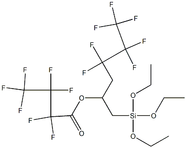 Heptafluorobutanoic acid [1-[[triethoxysilyl]methyl]-3,3,4,4,5,5,5-heptafluoropentyl] ester 结构式