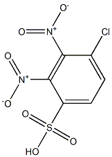4-クロロ-2,3-ジニトロベンゼンスルホン酸 化学構造式