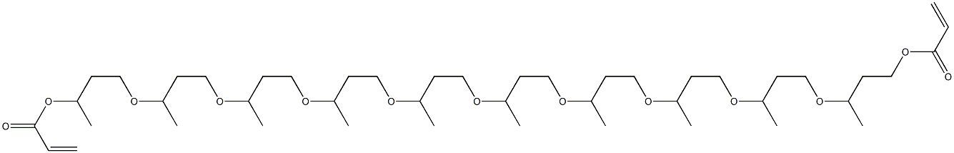 Diacrylic acid 3,7,11,15,19,23,27,31,35,39-decamethyl-4,8,12,16,20,24,28,32,36-nonaoxanonatriacontane-1,39-diyl ester 结构式