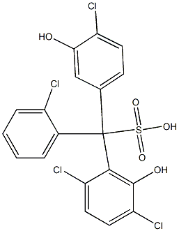  (2-Chlorophenyl)(4-chloro-3-hydroxyphenyl)(2,5-dichloro-6-hydroxyphenyl)methanesulfonic acid