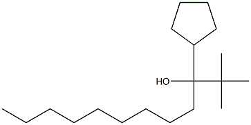 1-tert-Butyl-1-cyclopentyl-1-decanol Structure
