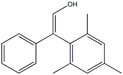 2-Mesityl-2-phenylethene-1-ol Struktur