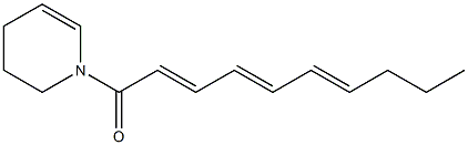 (2E,4E,6E)-1-[(1,2,3,4-Tetrahydropyridin)-1-yl]-2,4,6-decatrien-1-one Struktur