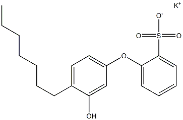 3'-Hydroxy-4'-heptyl[oxybisbenzene]-2-sulfonic acid potassium salt